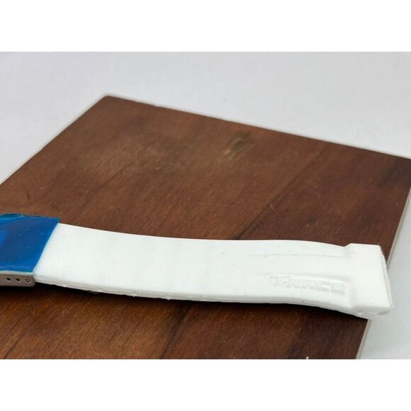 Men's Watch Band For Tissot T-Race Replacement White Rubber Strap 21mm - Picture 4 of 8